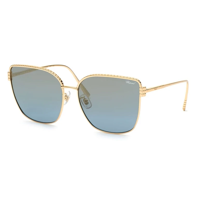 Chopard Blue Gold Mirror Butterfly Ladies Sunglasses SCHG67M 300G 63