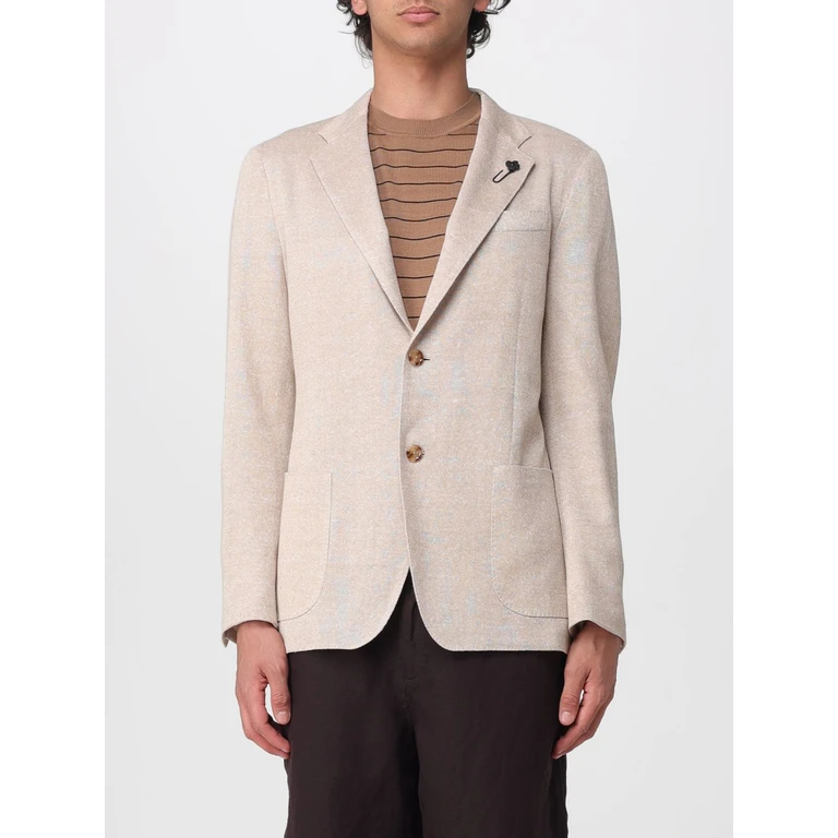 Single-Breasted Blazer in Linen Blend (CNLKJ5E84PALK66043200)