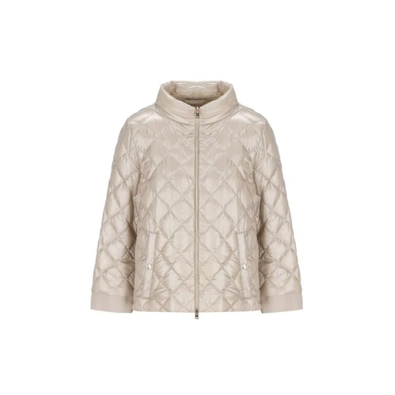 Beige Polyamide Full-Length Jacket Clothing - Women