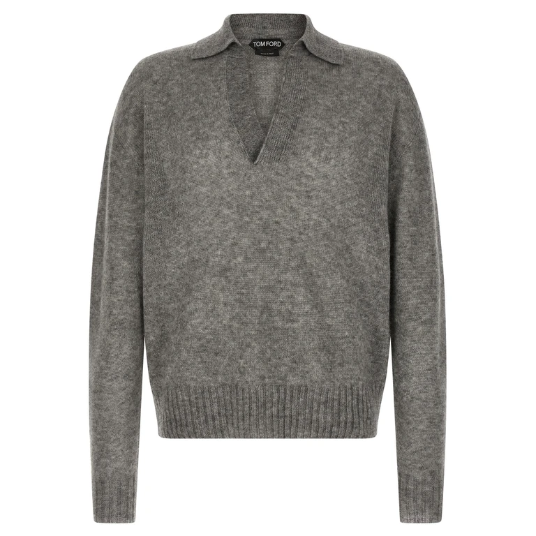 Tom Ford Gray Cashmere Cardigan Clothing - Men