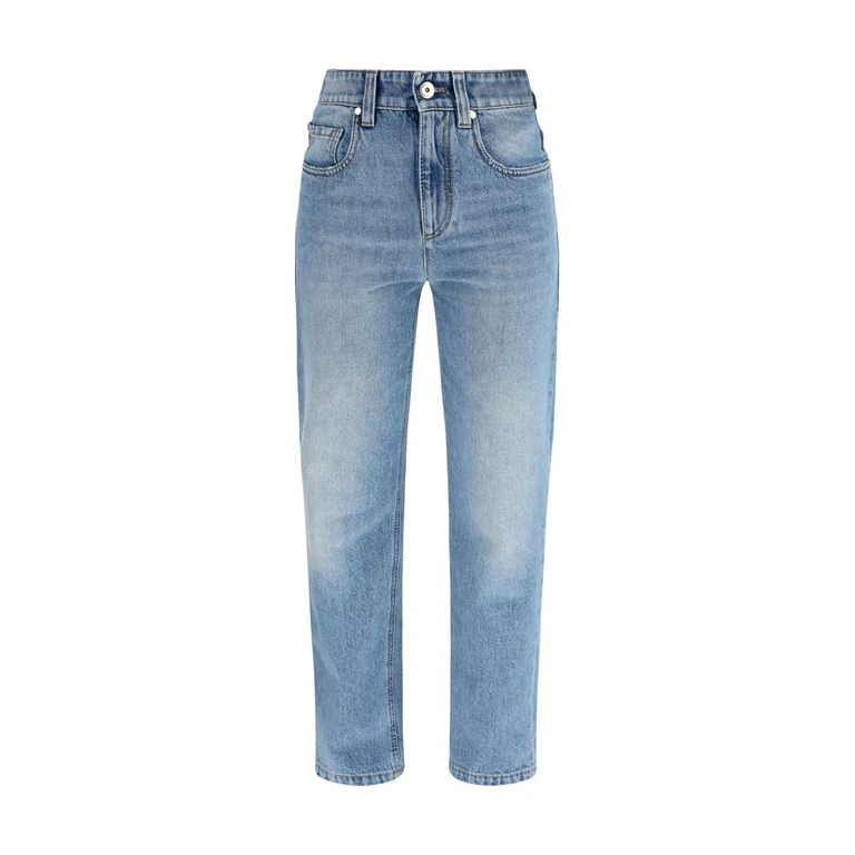 Brunello Cucinelli Blue Cotton Jeans Denim Clothing - Women