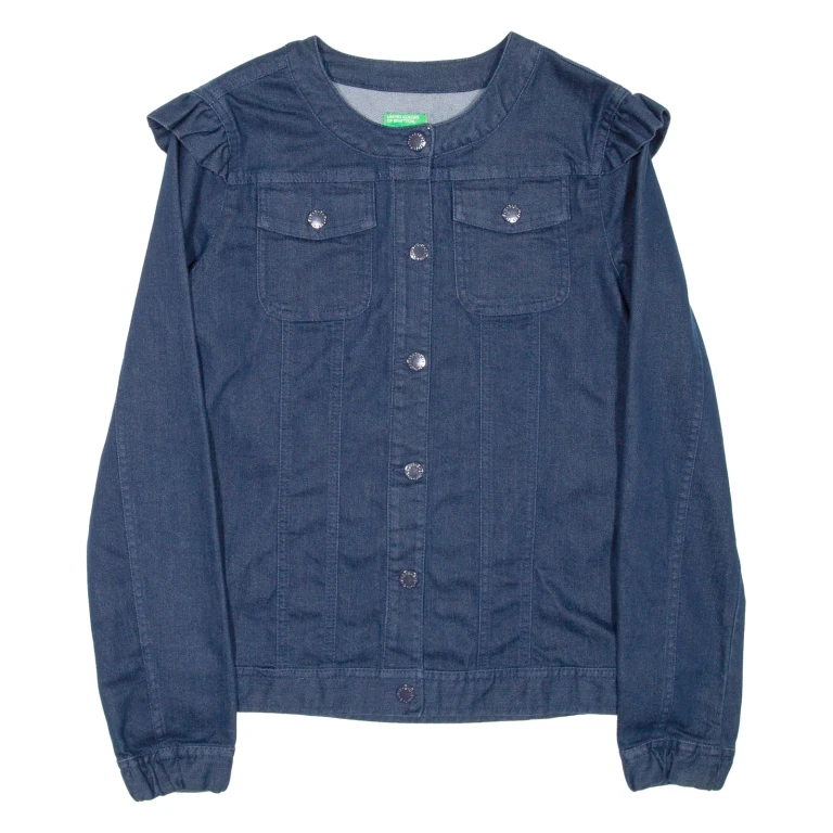 BENETTON Womens Denim Jacket Blue S