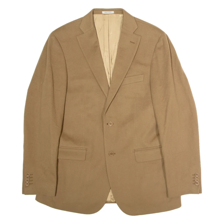 ANGELO NARDELLI Mens Blazer Jacket Brown Wool M