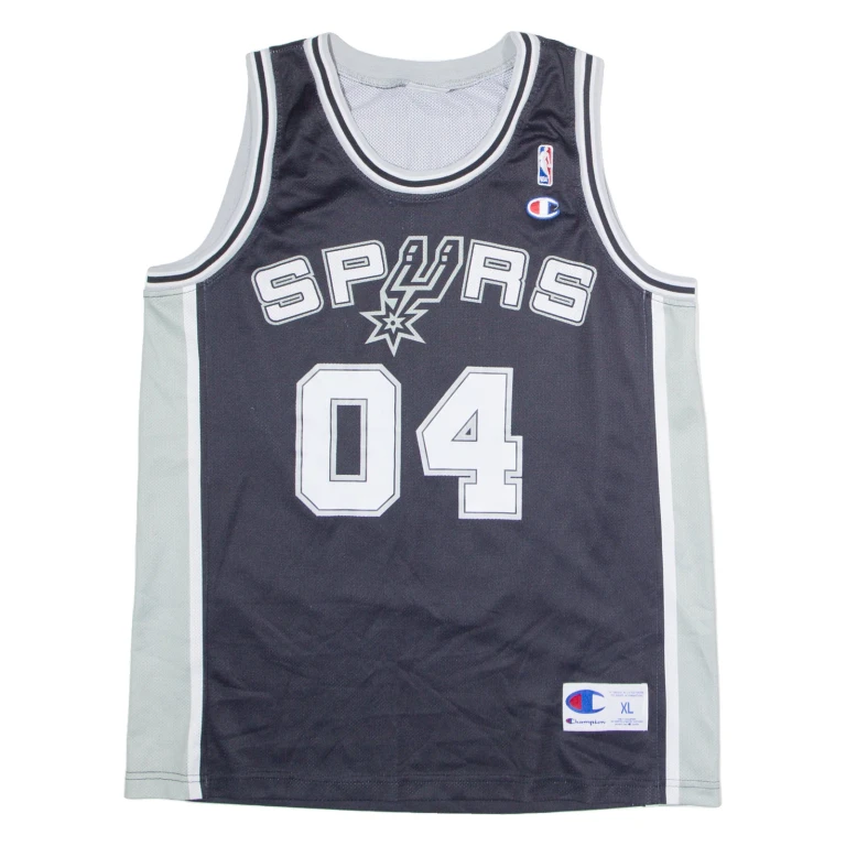 CHAMPION Spurs Mens Vest Black Sleeveless USA XL