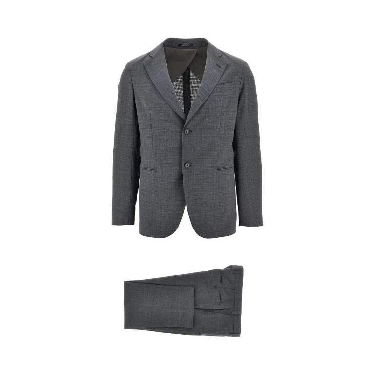 EMPORIO ARMANI Wool-blend 'City Line' tailored suit Man 46
