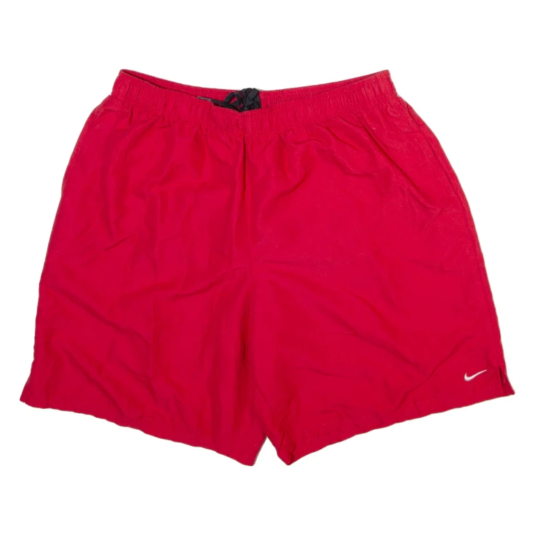 NIKE Mens Swimming Shorts Red Relaxed 2XL W32