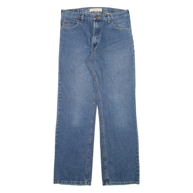 TIMBERLAND Mens Jeans Blue Regular Straight W33 L31