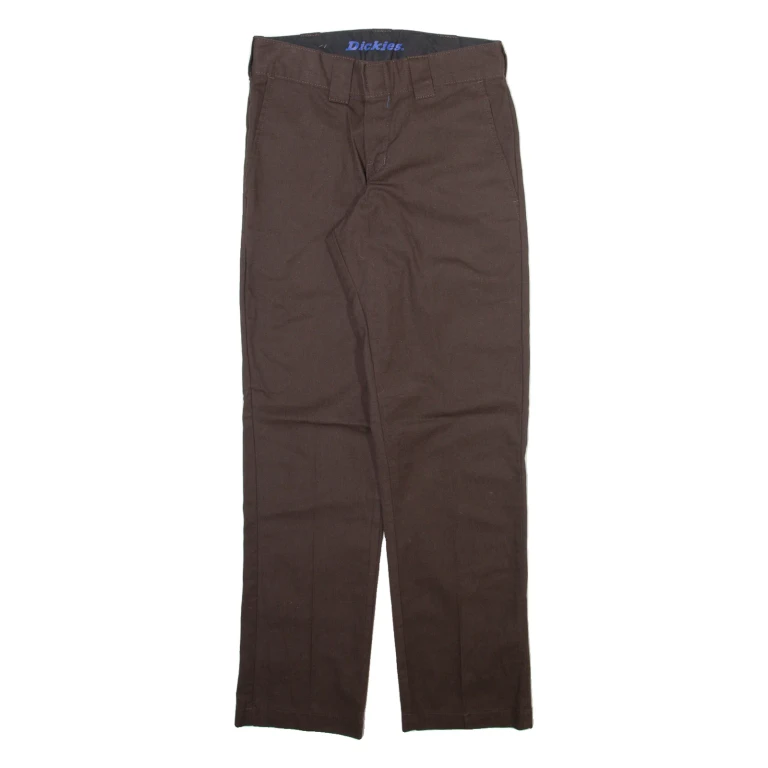 DICKIES Mens Trousers Brown Slim Tapered W28 L29