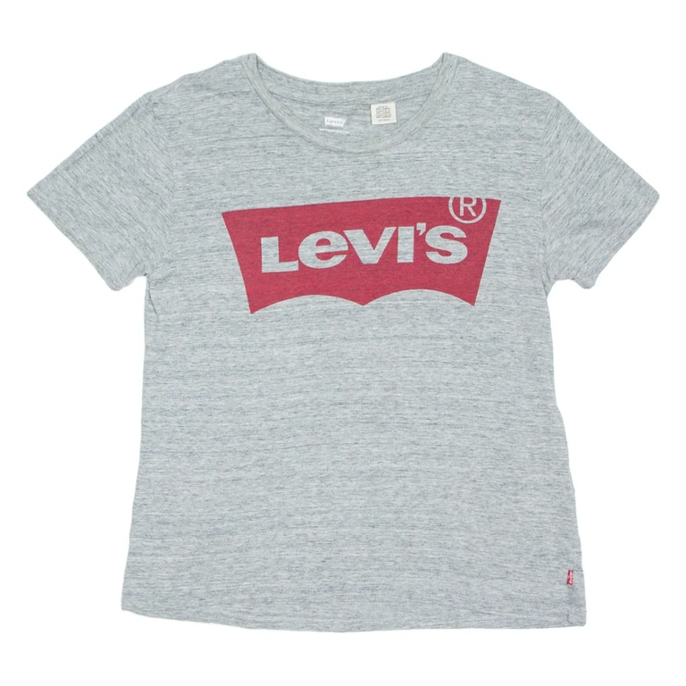 LEVI'S Womens T-Shirt Grey XS