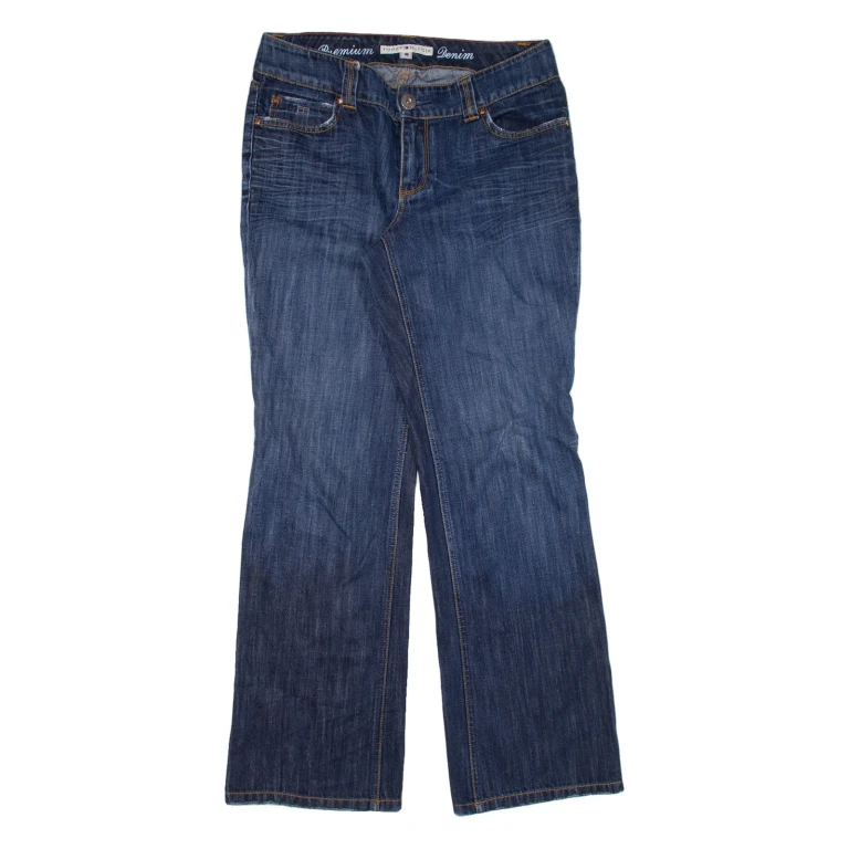 TOMMY HILFIGER Womens Jeans Blue Relaxed Bootcut W31 L30