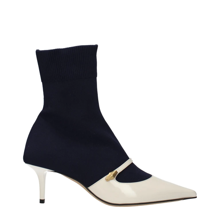 Jimmy Choo Blue Fabric Ankle Boots - Women