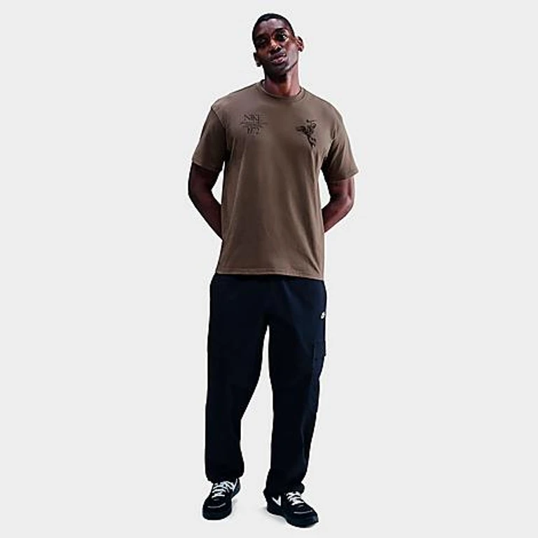 Nike Men's Sportswear Wings of Victory T-Shirt in Ironstone Size: XS