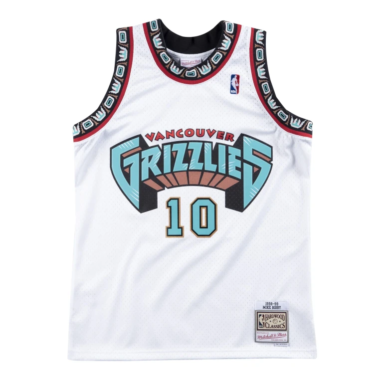 Men's NBA Swingman Home Jersey 98 Grizzlies Mike Bibby
