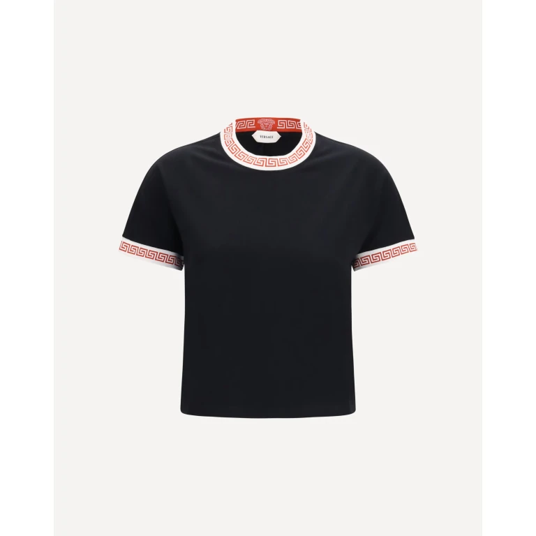VERSACE T-shirt with greca details Female 38