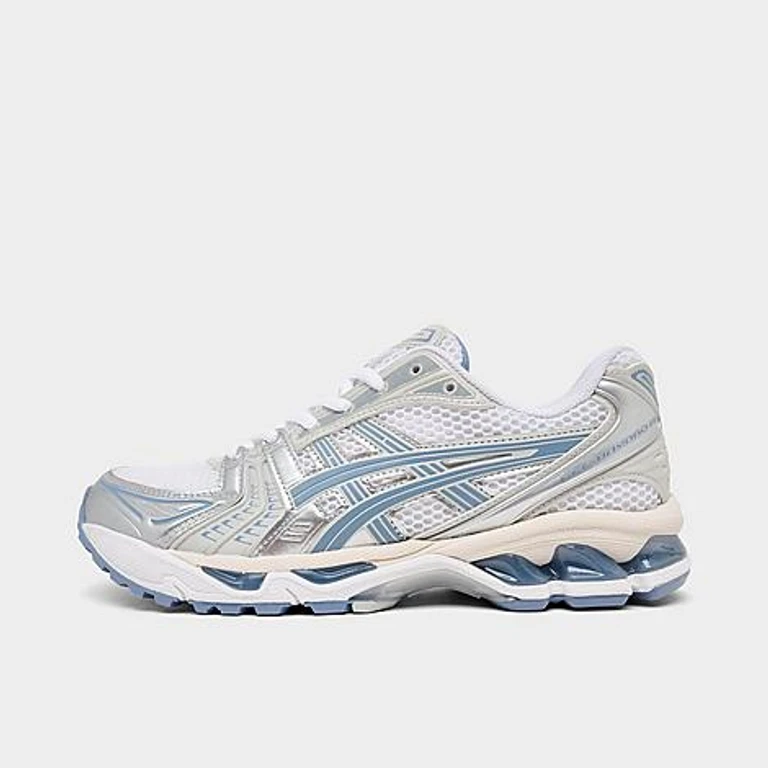 Women's ASICS GEL-Kayano 14 Casual Shoes in White/Light Navy Size: 5.5