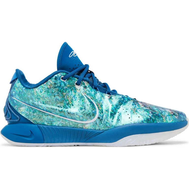 Men's Lebron Xxi "Abalone" - Industrial Blue/Metallic Silver