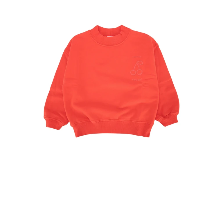 Bonpoint Sweat Lika Coquelicot Coton T-shirt