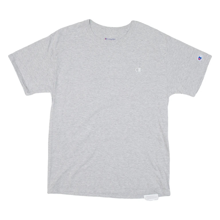 CHAMPION Mens T-Shirt Grey M