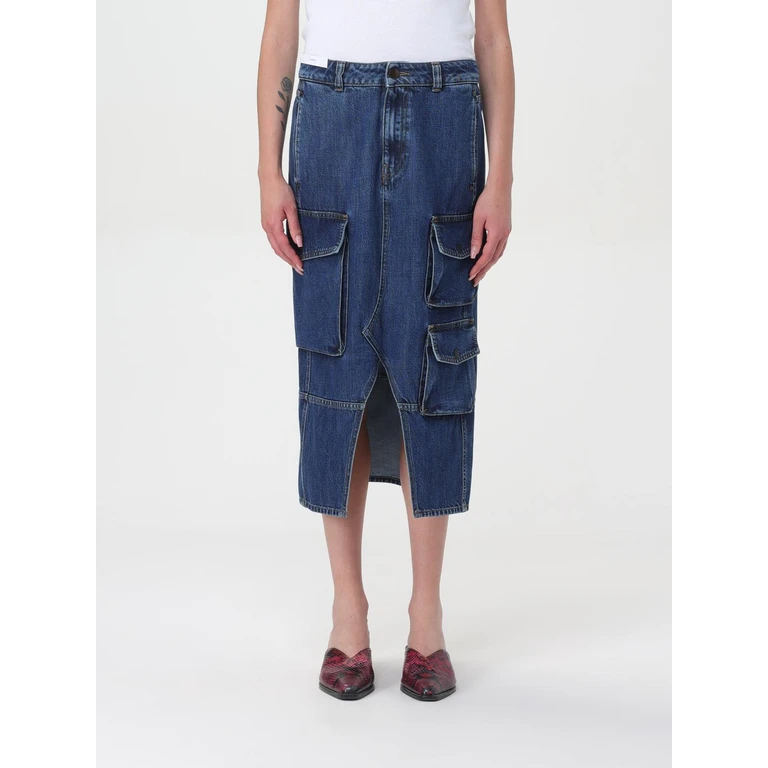 Skirt Woman color Blue (C1GJGSZD0DENOA33MM50)