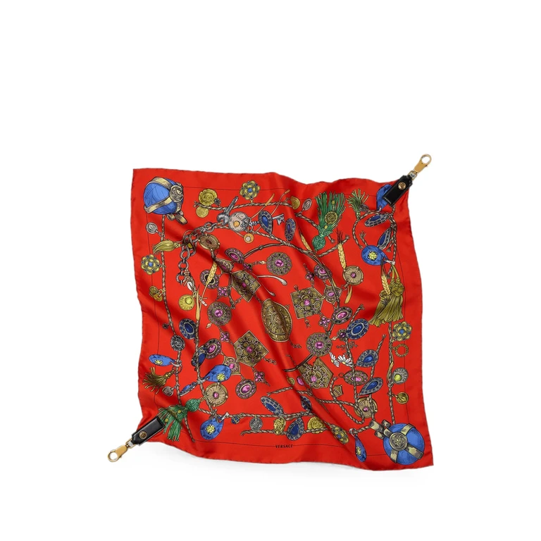 Printed Silk Scarf Charm 55 Cm