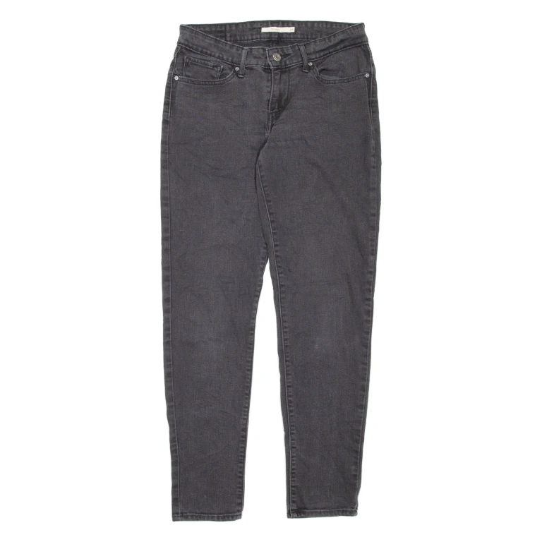 LEVI'S 711 Womens Jeans Grey Regular Skinny W29 L29