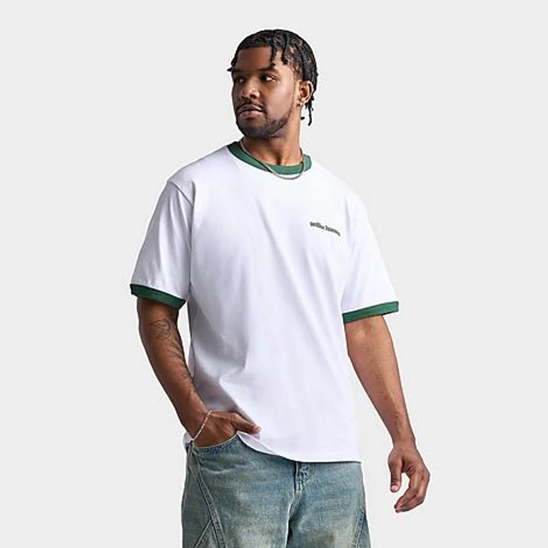 Unlike Humans Men's Alex Ringer T-Shirt in Optic White Size: Small