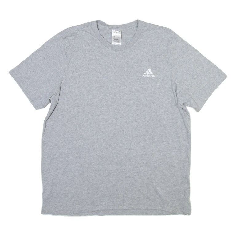 ADIDAS Mens T-Shirt Grey Crew Neck L