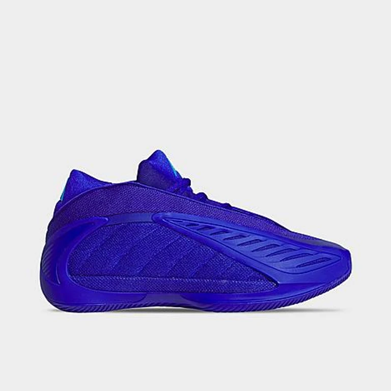 adidas Men's Anthony Edwards 2 Basketball Shoes in Lucid Blue/Lucid Ray Blue/Lucid Blue Size: 6.5