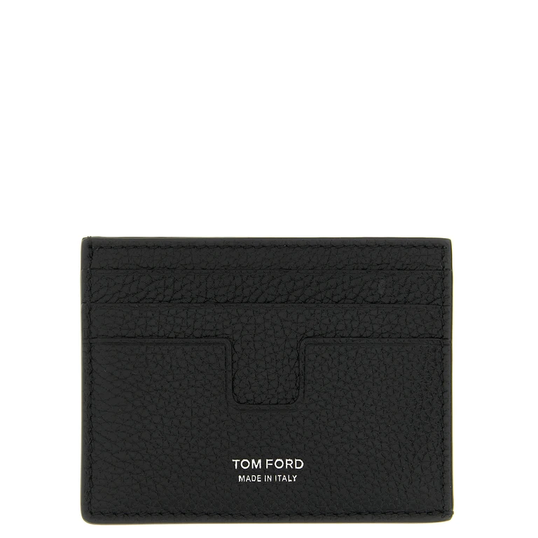 Tom Ford Black Calfskin Cardholder Accessory - Men