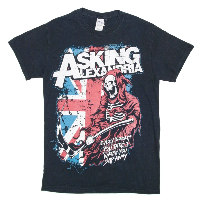 GILDAN Asking Alexandria Mens T-Shirt Black S