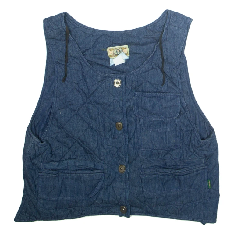 BISS Womens Quilted Gilet Blue L