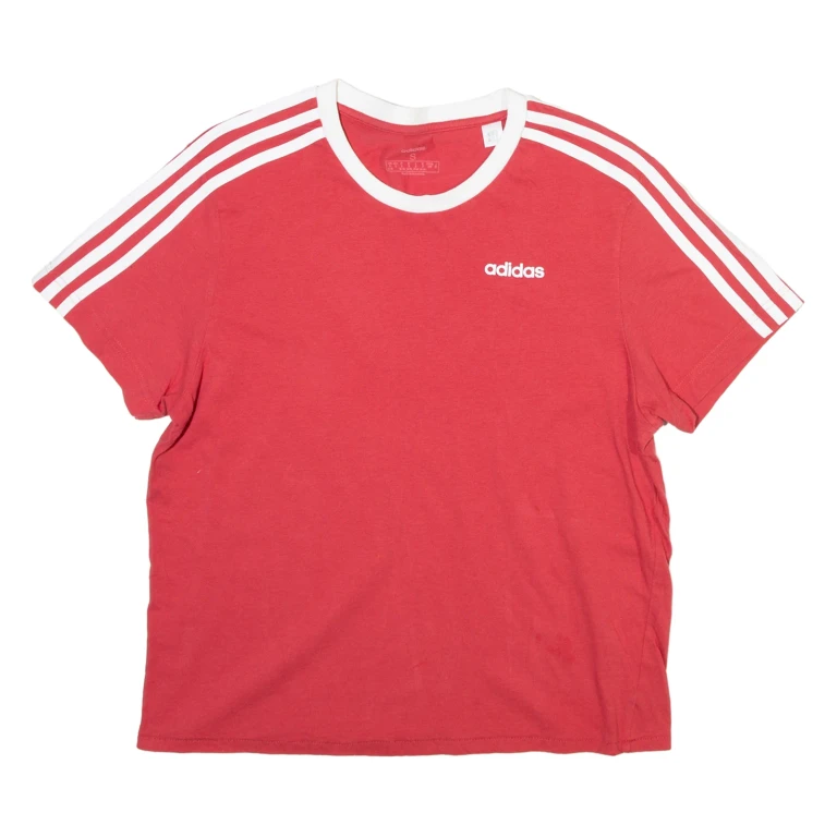 ADIDAS Womens T-Shirt Pink S