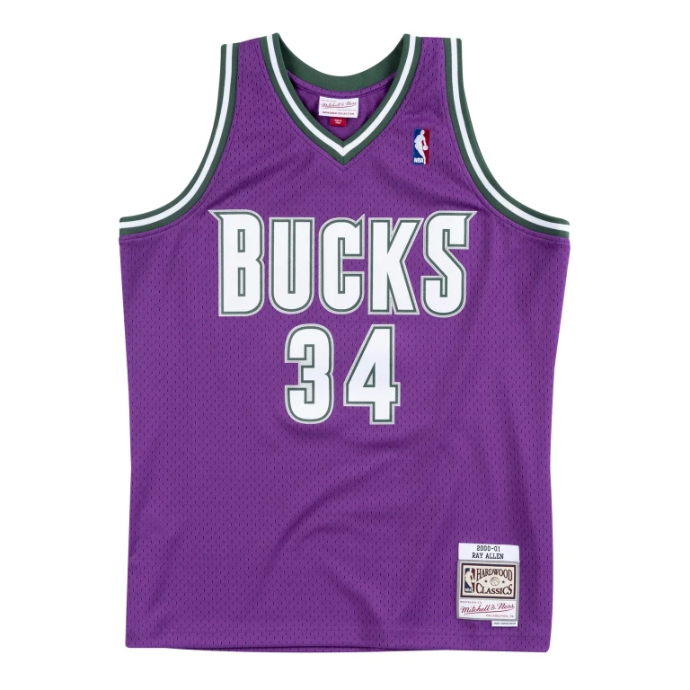 Men's NBA Swingman Road Jersey Milwaukee Bucks 2000 Ray Allen