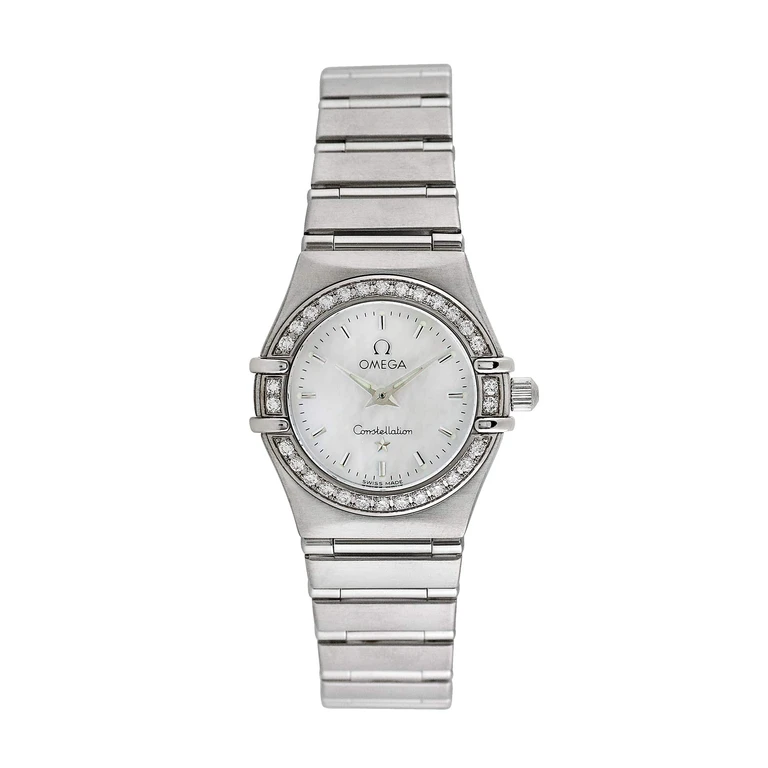 Pre-owned Omega Women's Constellation 22.5mm Stainless Steel Wristwatch - 1466.71