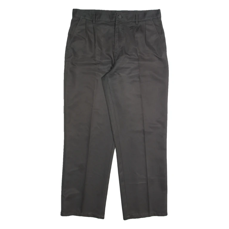 DUNLOP Chino Mens Trousers Grey Regular Straight W34 L29