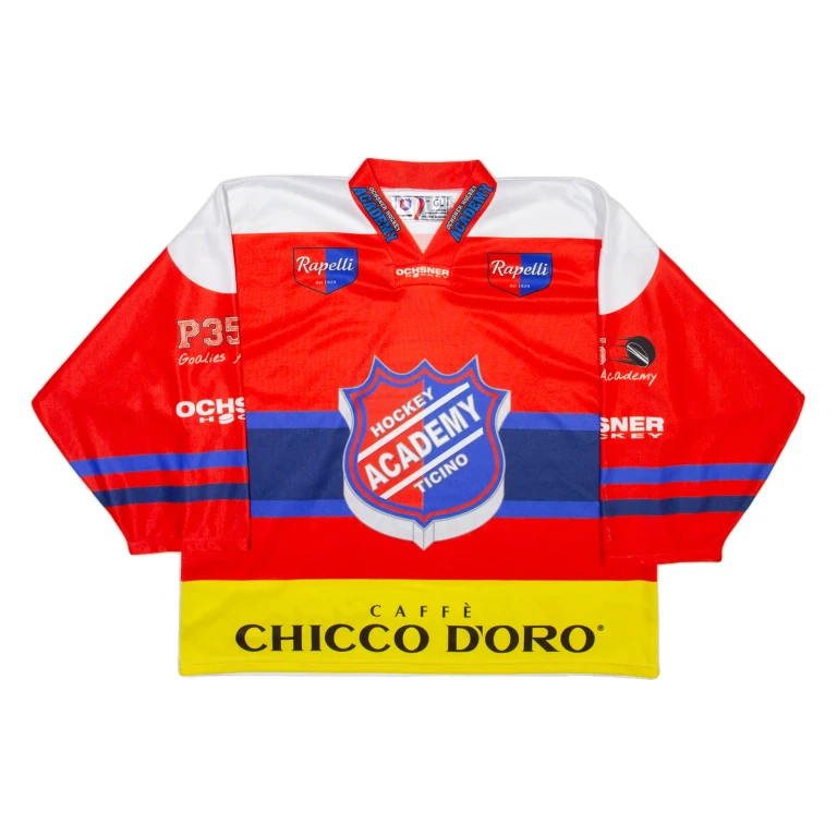 OCHSNER Hockey Mens Jersey Red Long Sleeve V-Neck L