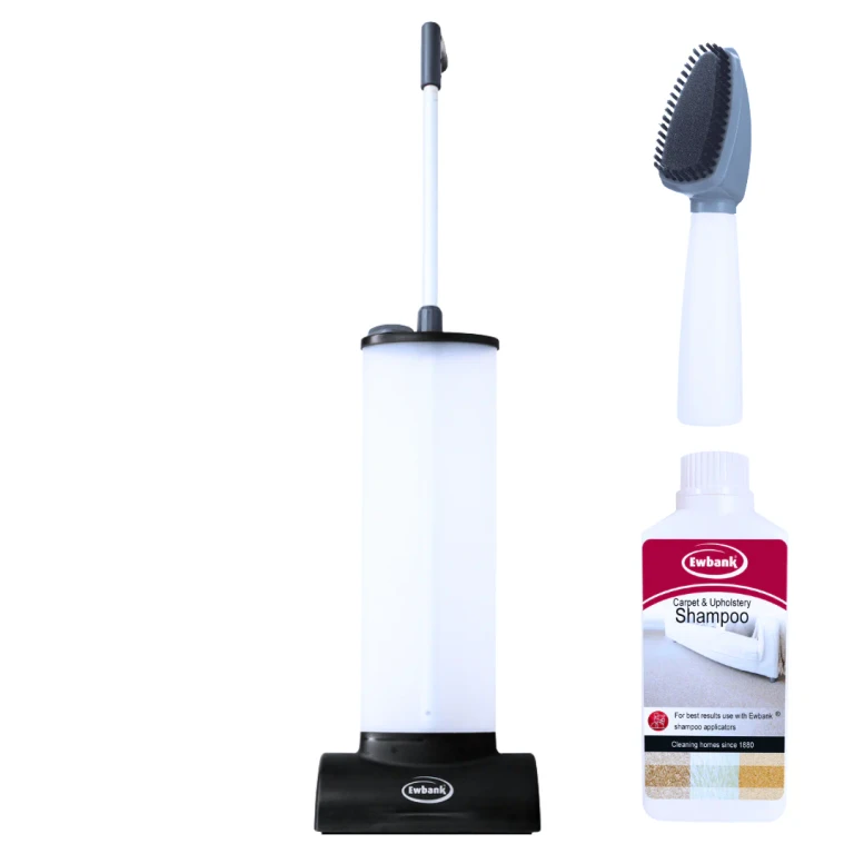 Carpet and Upholstery Cleaning Kit - Upright Compact Carpet Shampooer, Portable Stain Remover Brush, and Cleaning Solution