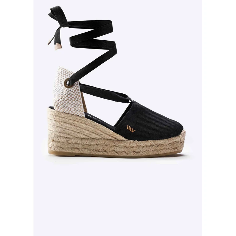Bisbe Canvas Espadrille Platform Wedges