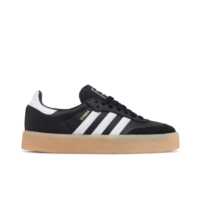 [ID0436] Womens adidas Originals Sambae 'Black White Gum'