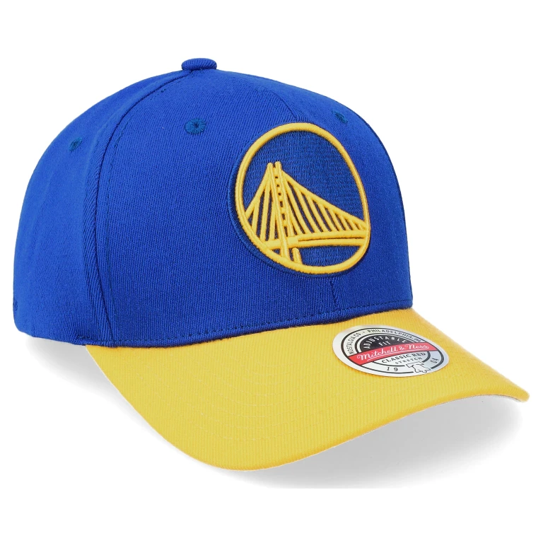 Mitchell & Ness Men's NBA Team 2 Tone 2.0 Stretch Snapback NBA Warriors Snapback Caps