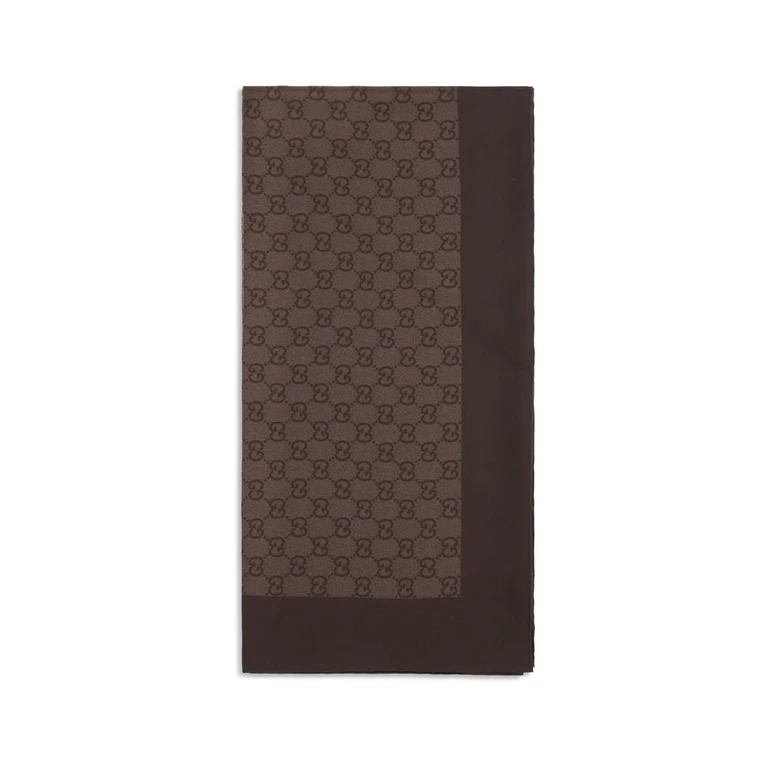 Gucci Brown Silk Foulard Accessory - Women