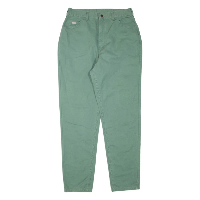 LEE Womens Trousers Green Regular Tapered W30 L31