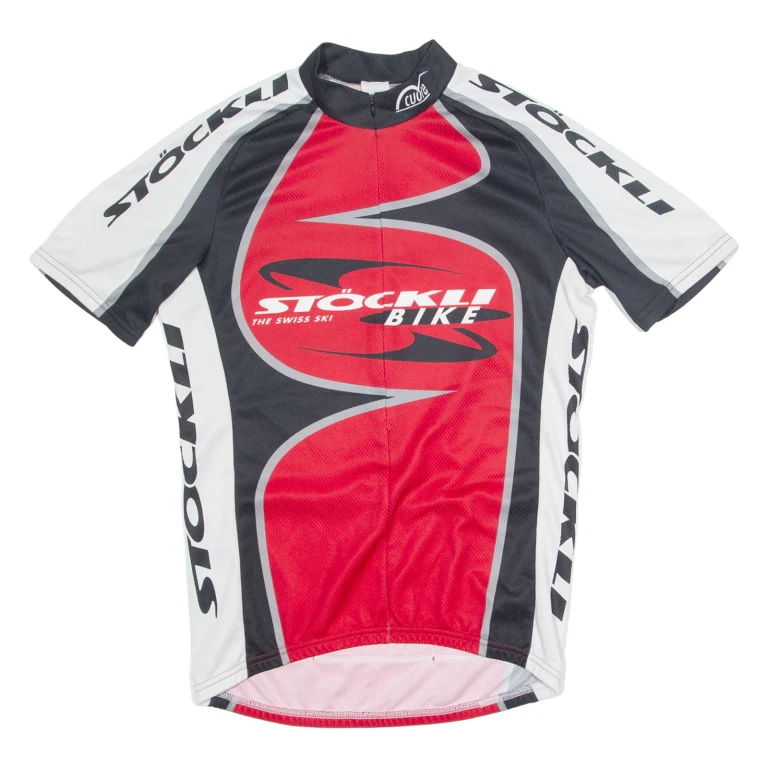 CUORE Cycling Mens Jersey Red 1/4 Zip S