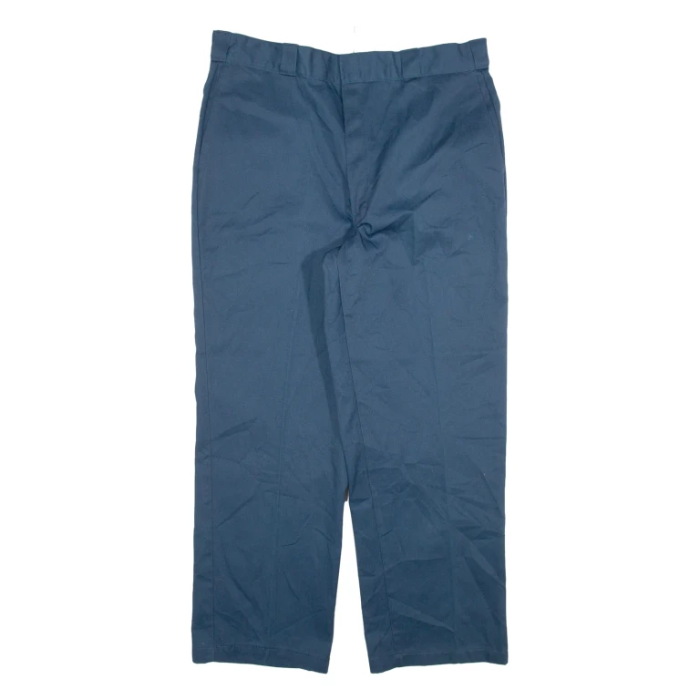 DICKIES Mens Trousers Blue Relaxed Straight W36 L28