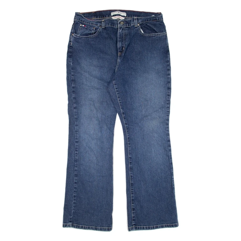 TOMMY HILFIGER Hipster Womens Jeans Blue Regular Bootcut W32 L28