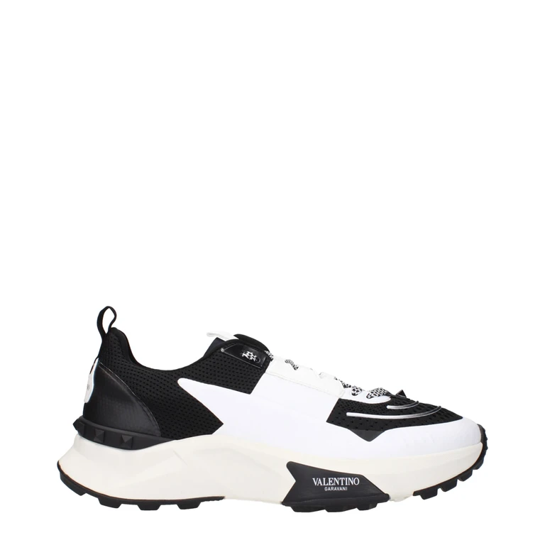 Valentino Garavani Black Fabric Athletic Sneakers - Men