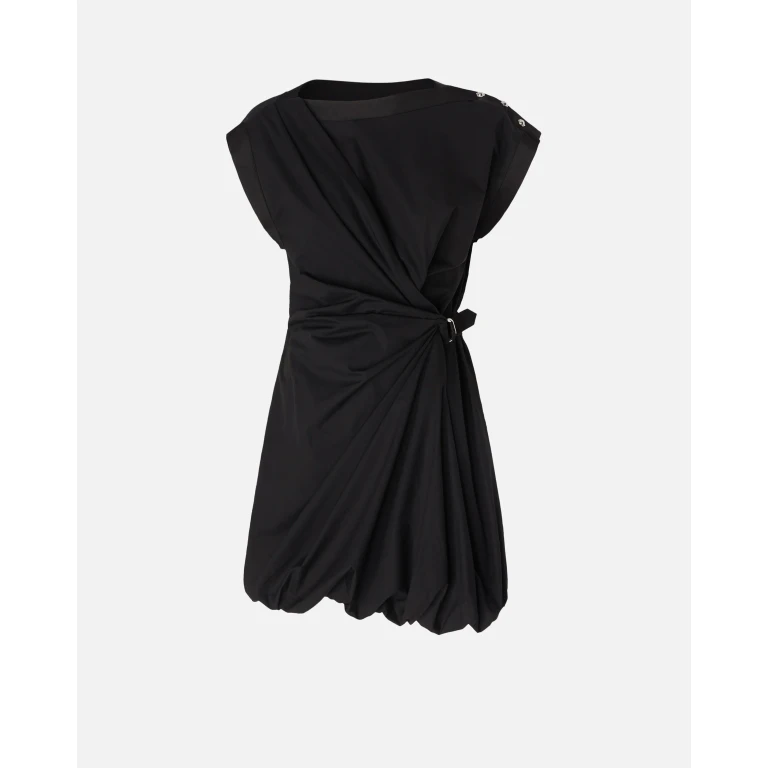 Pinko - Robe croisée en popeline - XXS