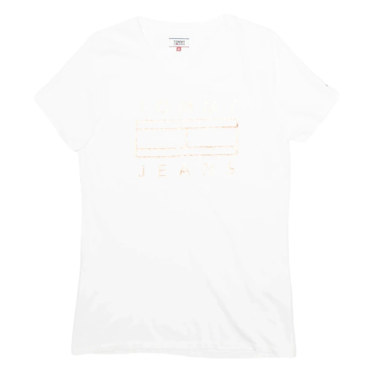 TOMMY HILFIGER Womens T-Shirt White M