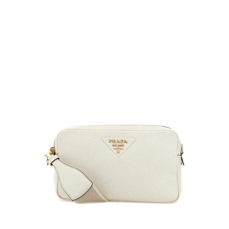 White Leather Crossbody Bag Bianco 1 N Borse A Tracolla