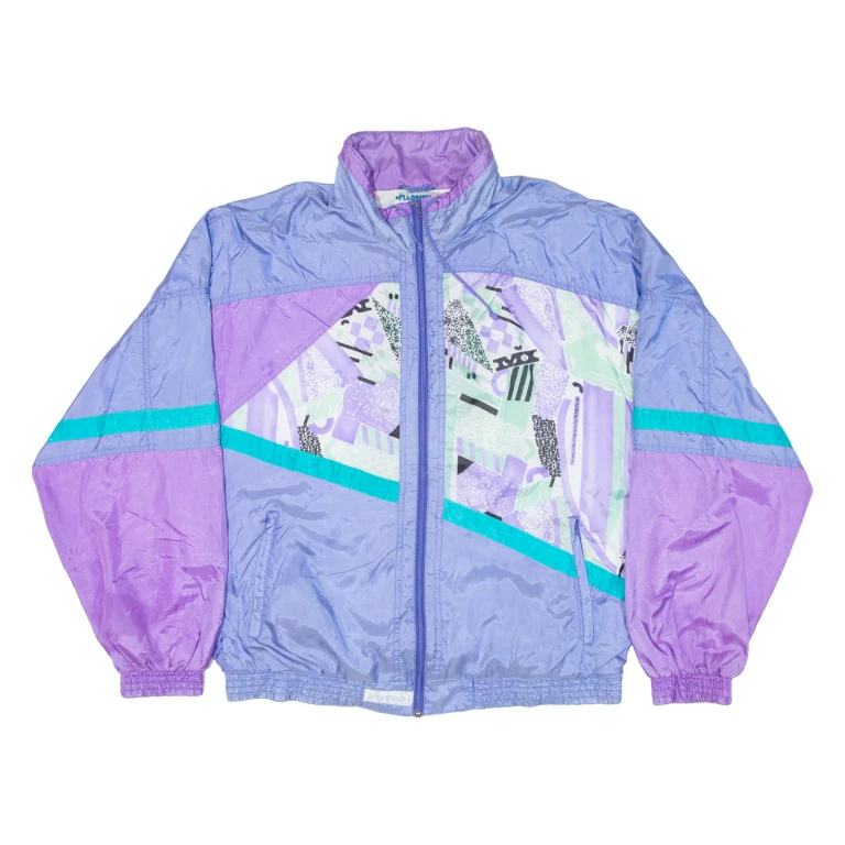 FLAGSHIP Womens Shell Jacket Blue Colourblock 2XL